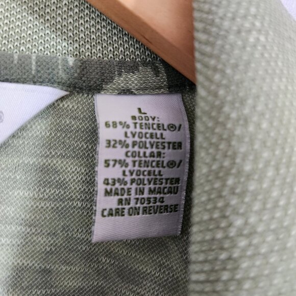 Orvis Short Sleeve Polo Shirt Three Button Casual Shirt 100% Cotton Men's Large - Picture 6 of 7